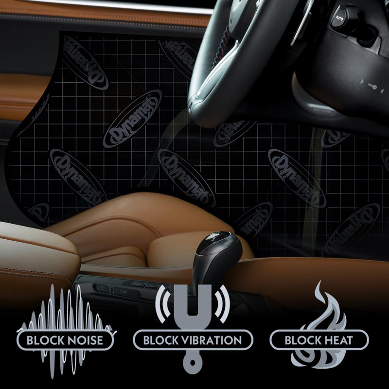 Dynamat Xtreme Sound Deadening Car Insulation Door Kit 10435 â€“ Pre Cut Noise Dampening Kit for 2 Standard Car Doors â€“ Easy Self Adhesive Install â€“ Made in USA â€“ 4 Sheets 12â€x36â€ Each, 12 sq ft total - Image 2